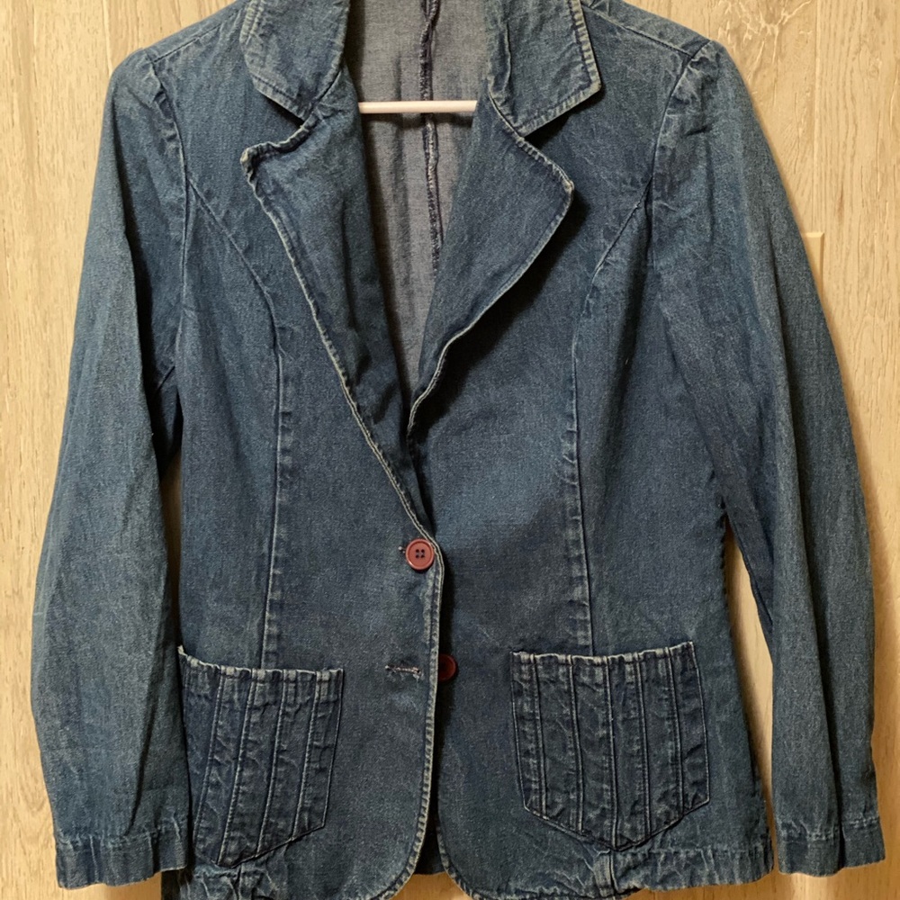 Vintage Blue Jean Blazer